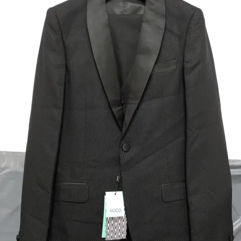 ROCO MODERN FIT TUX IN BLACK - UK 14