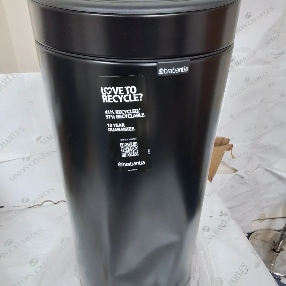 BRABANTIA TOUCH BIN 30L IN BLACK RRP £130