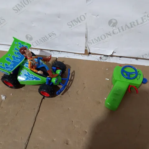 BOXED DISNEY PIXAR TOY STORY 4 RC TURBO BUGGY WOODY