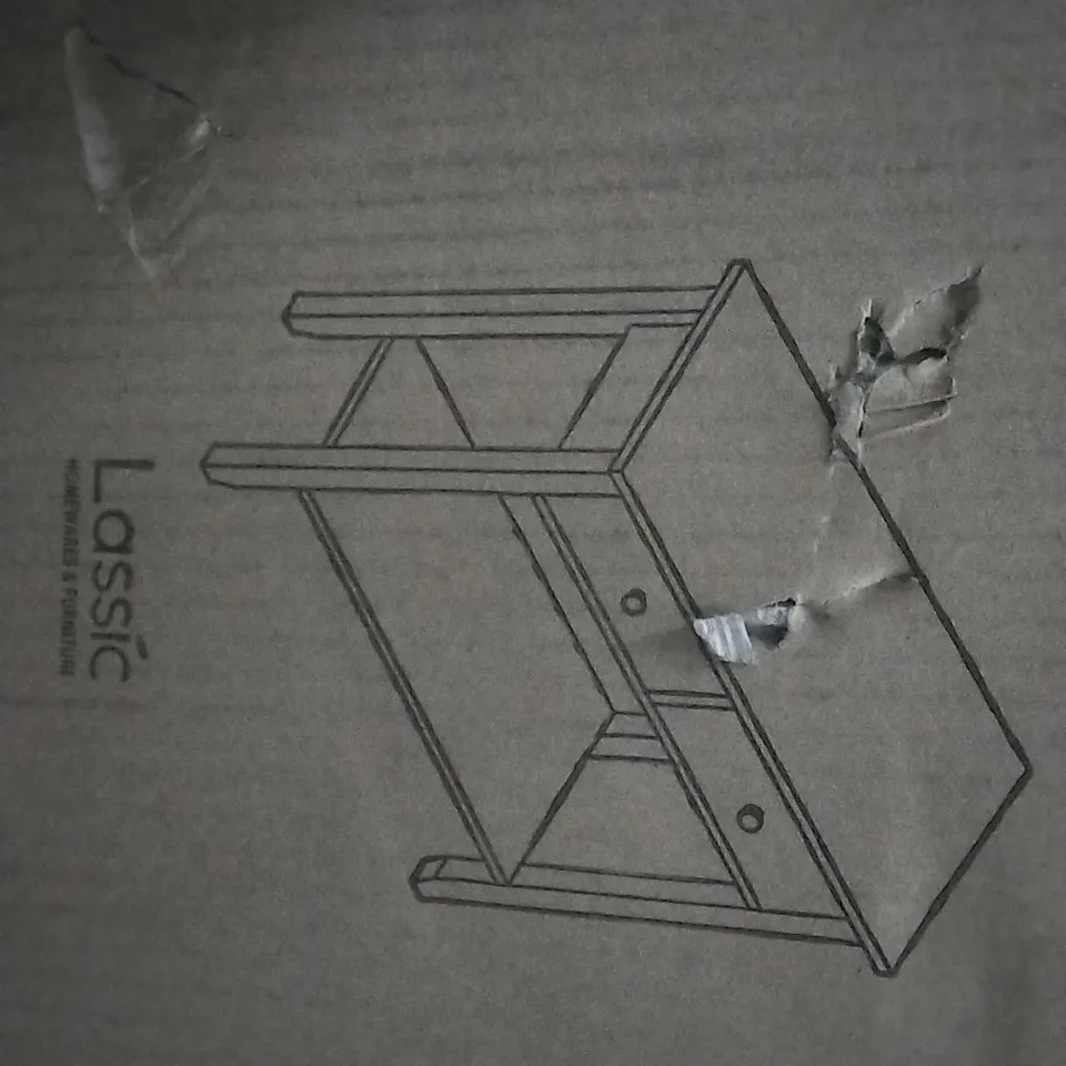 BOXED CLAIRVIEW 80CM CONSOLE TABLE IN WHITE