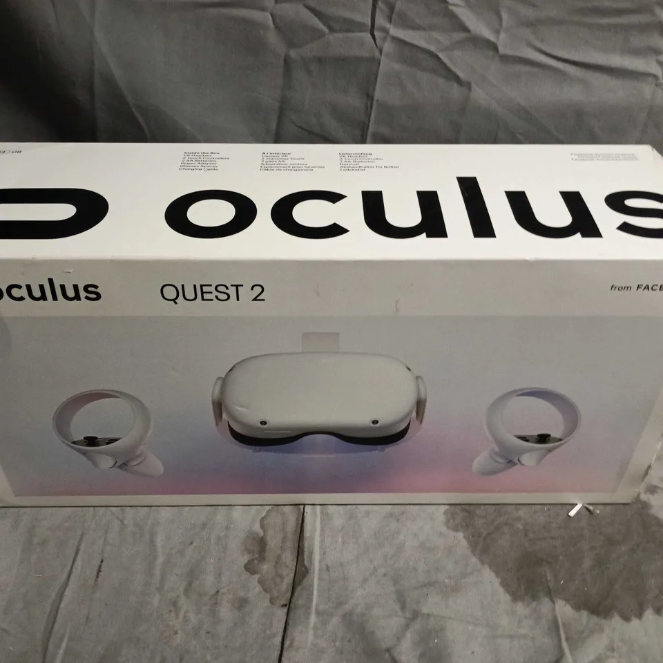 OCULUS QUEST 2 VR HEADSET WITH CONTROLLERS – BOXED