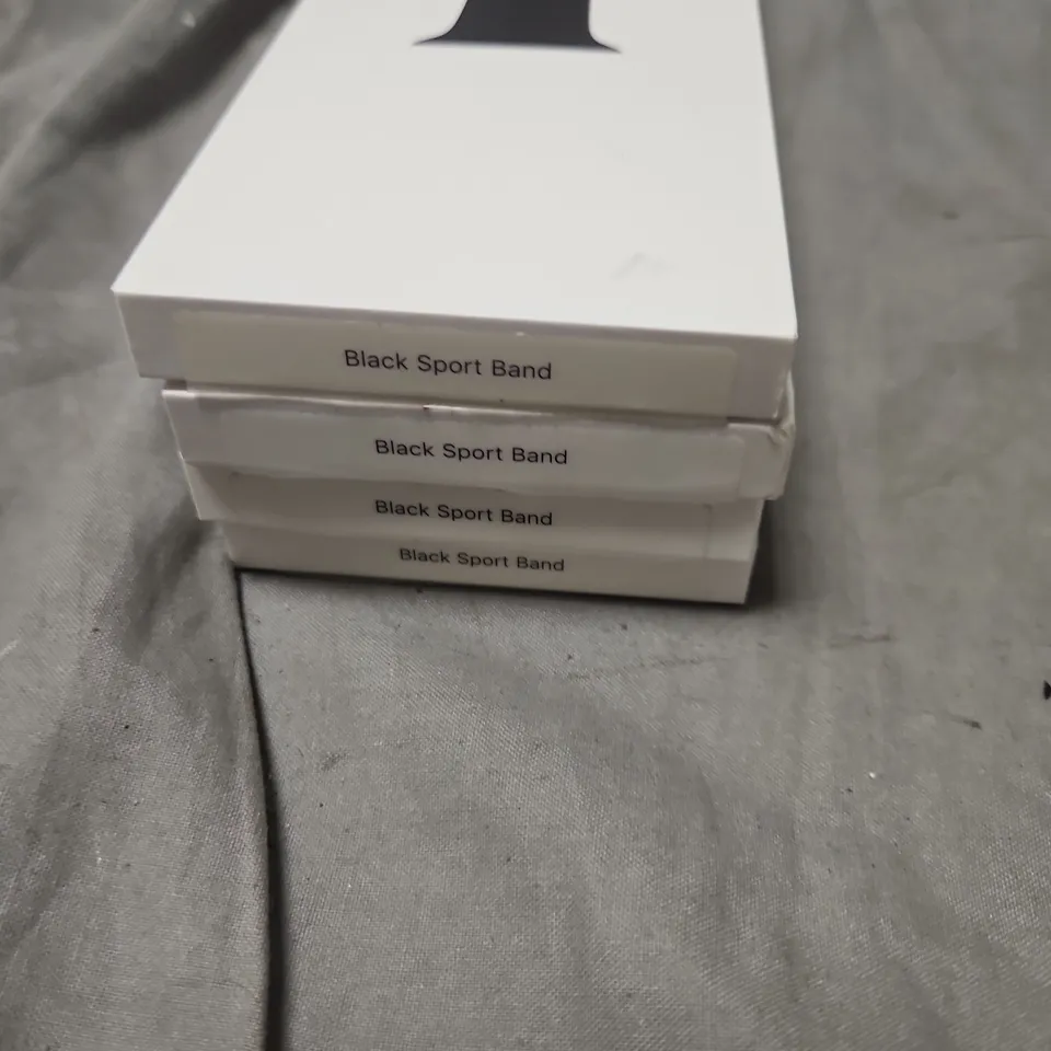 APPLE WATCH SPORT BAND – BLACK, 4-PACK (ASSORTED SIZES: 40MM & 44MM)