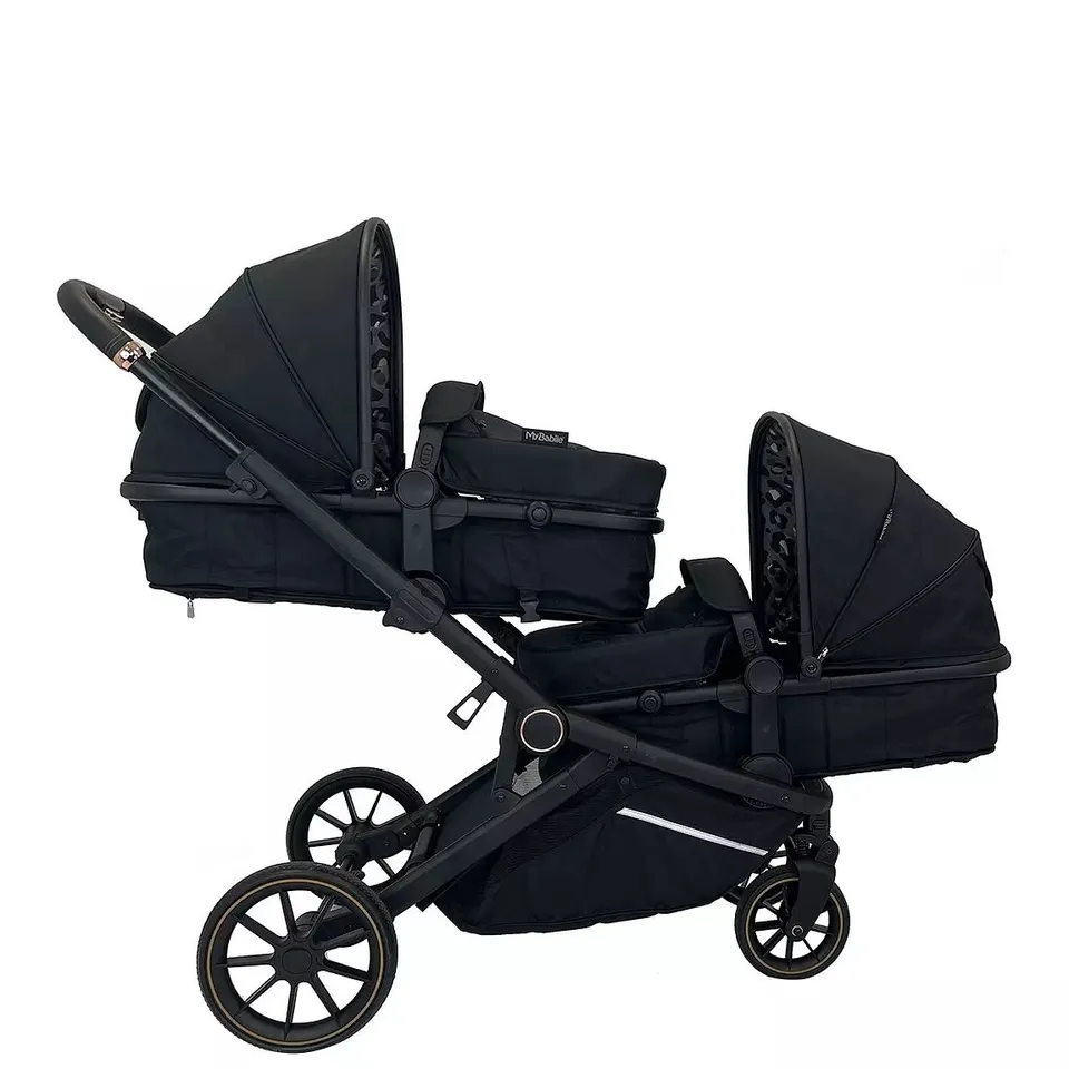 MY BABIIE MB33 TANDEM PUSHCHAIR DANI DYER - BLACK - COLLECTION ONLY RRP £449.99