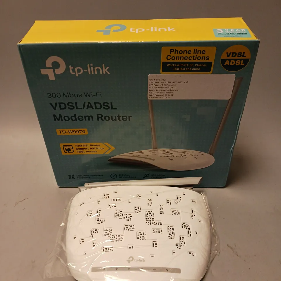 BOXED TP-LINK 300MBPS WIFI MODEM ROUTER 