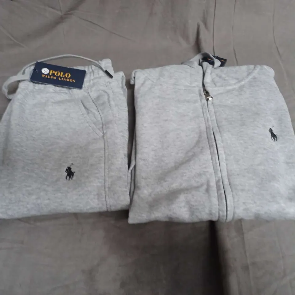 POLO RALPH LAUREN TRACKSUIT IN LIGHT GREY MARK SIZE S