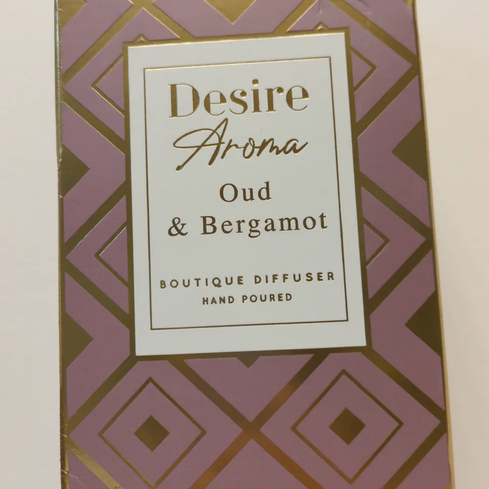DESIRE AROMA OUD & BERGAMOT BOUTIQUE DIFFUSER – 1000ML, BOXED