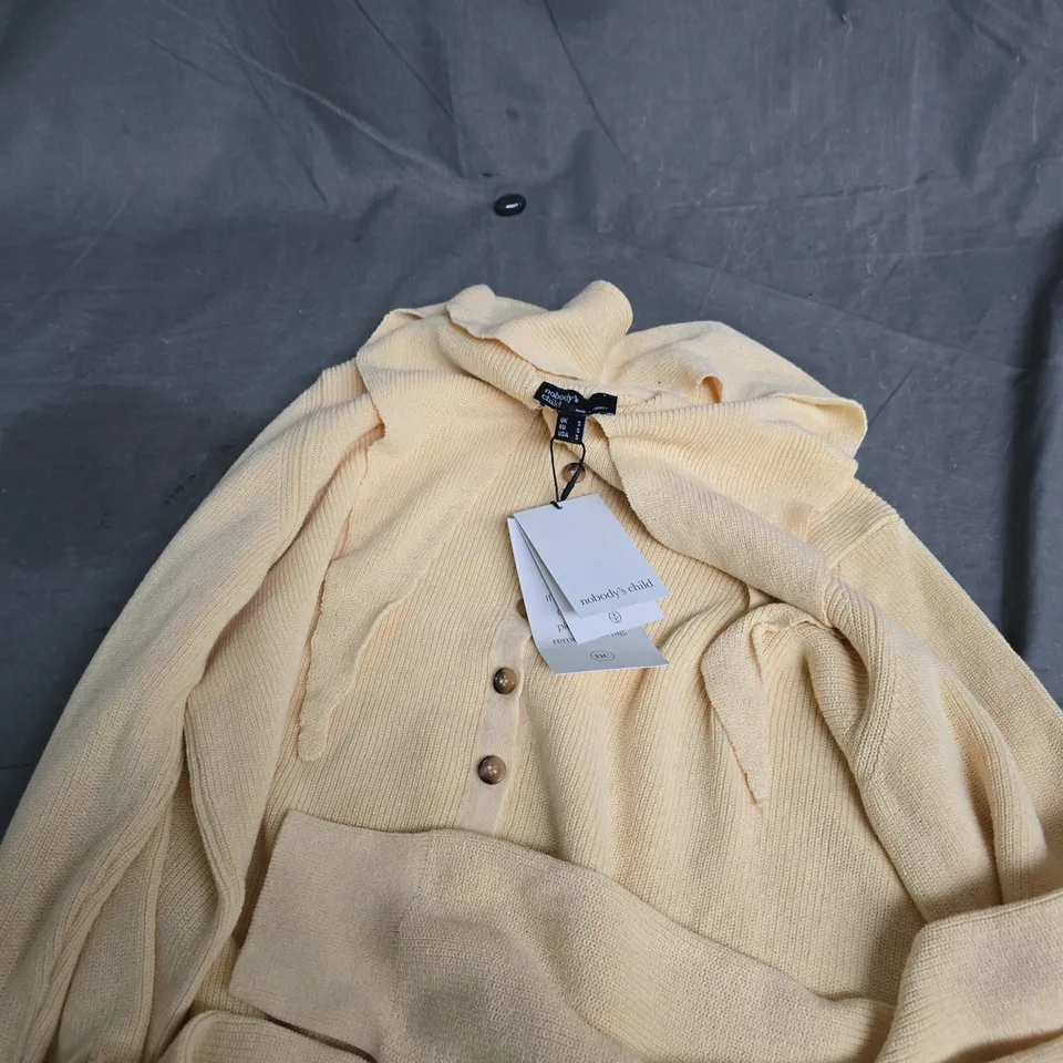 NOBODY'S CHILD CREAM KNIT CARDIGAN – UK S 