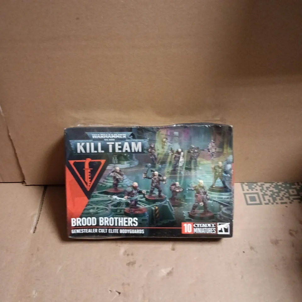 WARHAMMER 40,000 KILL TEAM: BROOD BROTHERS GENESTEALER CULT ELITE BODYGUARDS – 10 MINIATURES BOXED SET