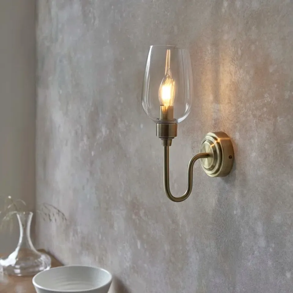 BOXED NARDIN NICKEL ARMED SCONCE 