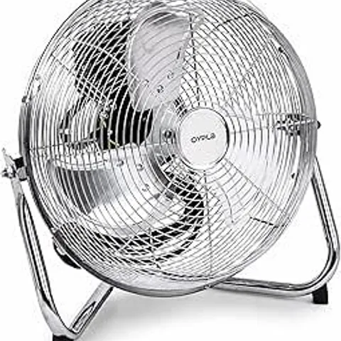 12" INCH CHROME 3 SPEED FLOOR STANDING GYM FAN HYDROPONIC  (240)