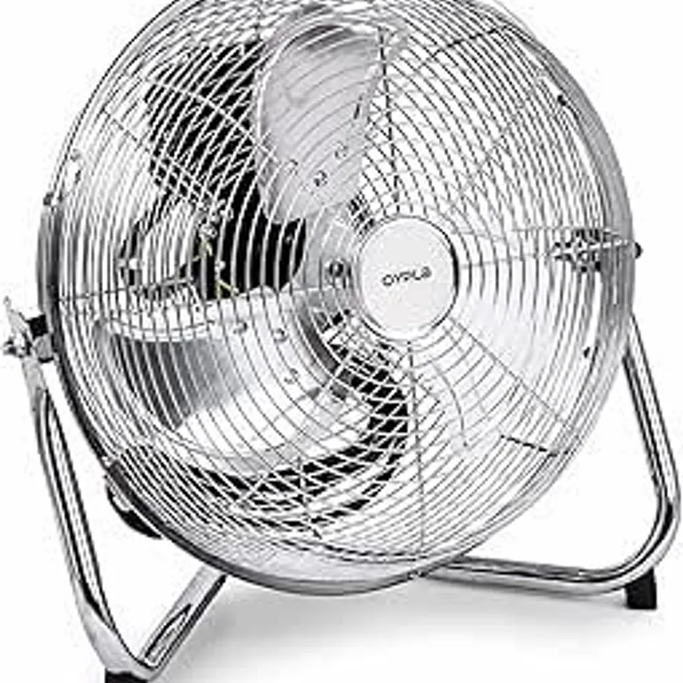 12" INCH CHROME 3 SPEED FLOOR STANDING GYM FAN HYDROPONIC  (240)