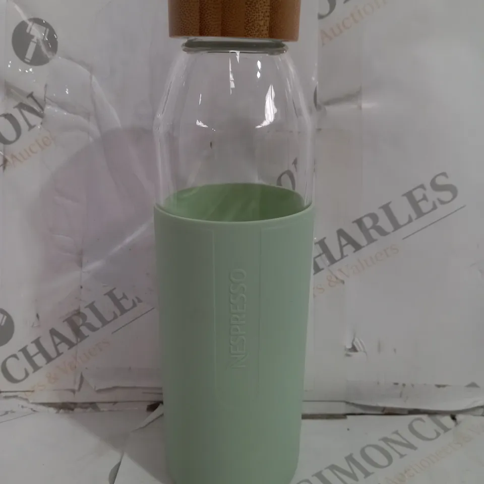 NESPRESSO GLASS BOTTLE WITH SILICON BASE