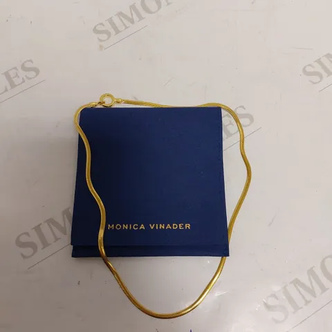MONICA VINADER GOLD ROPE EFFECT NECKLACE