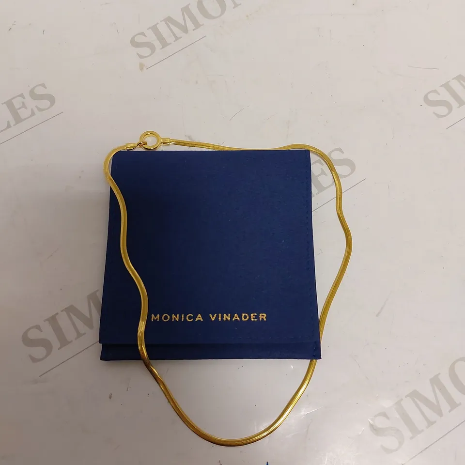 MONICA VINADER GOLD ROPE EFFECT NECKLACE