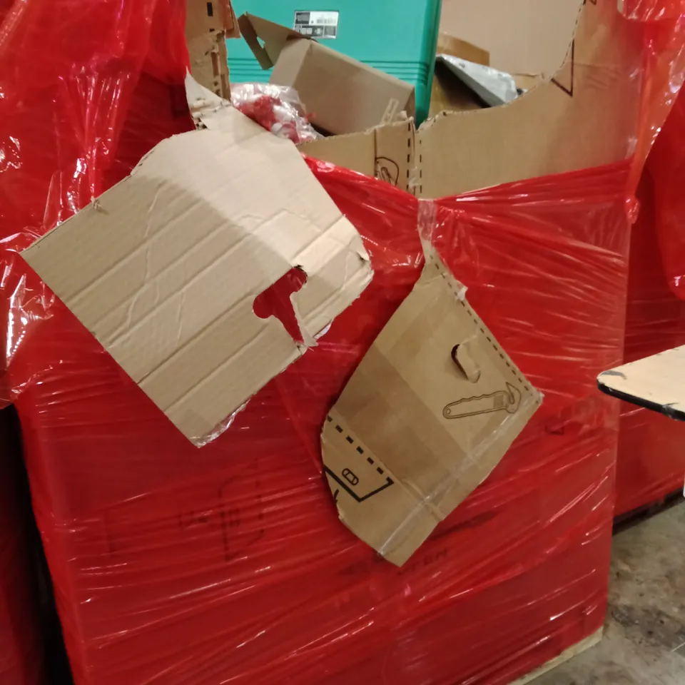 PALLET OF ASSORTED HOUSEHOLD GOODS AND PRODUCTS TO INCLUDE;PHONE ACCESSORIES,TV WALL MOUNT,TOOL BOX