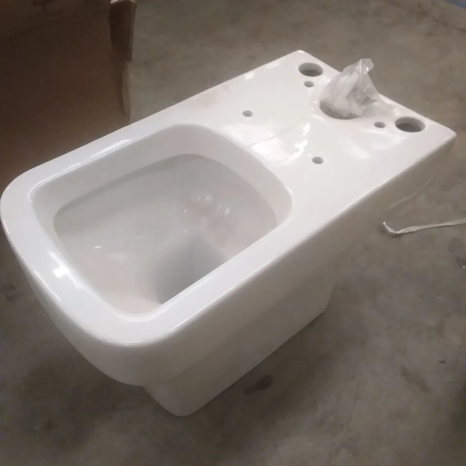 CALDARO CLOSE COUPLED PAN WHITE TOILET BASIN 