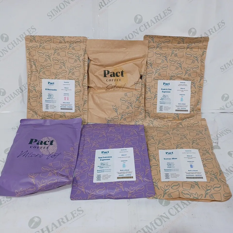 LOT TO CONTAIN 6 X ASSORTED PACKS OF COFFEE/ESPRESSO. BRANDS AND FLAVOURS MAY VARY