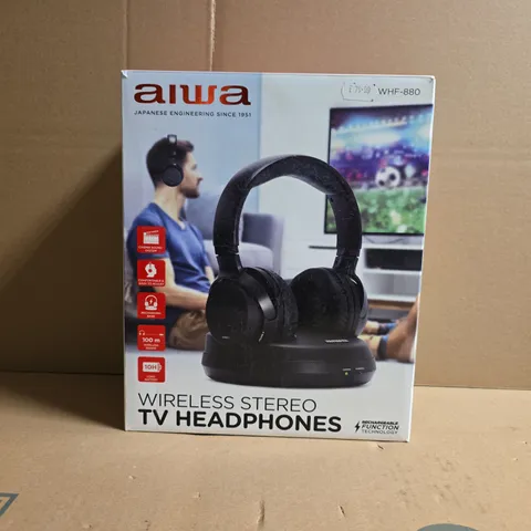 AIWA WHF-880 WIRELESS STEREO TV HEADPHONES