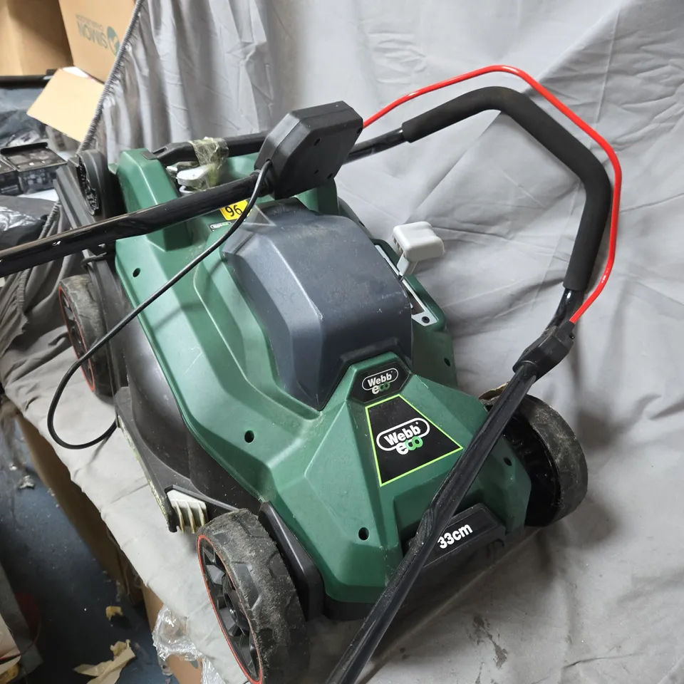WEBB ELECTRIC LAWN MOWER – 33CM CUTTING WIDTH 