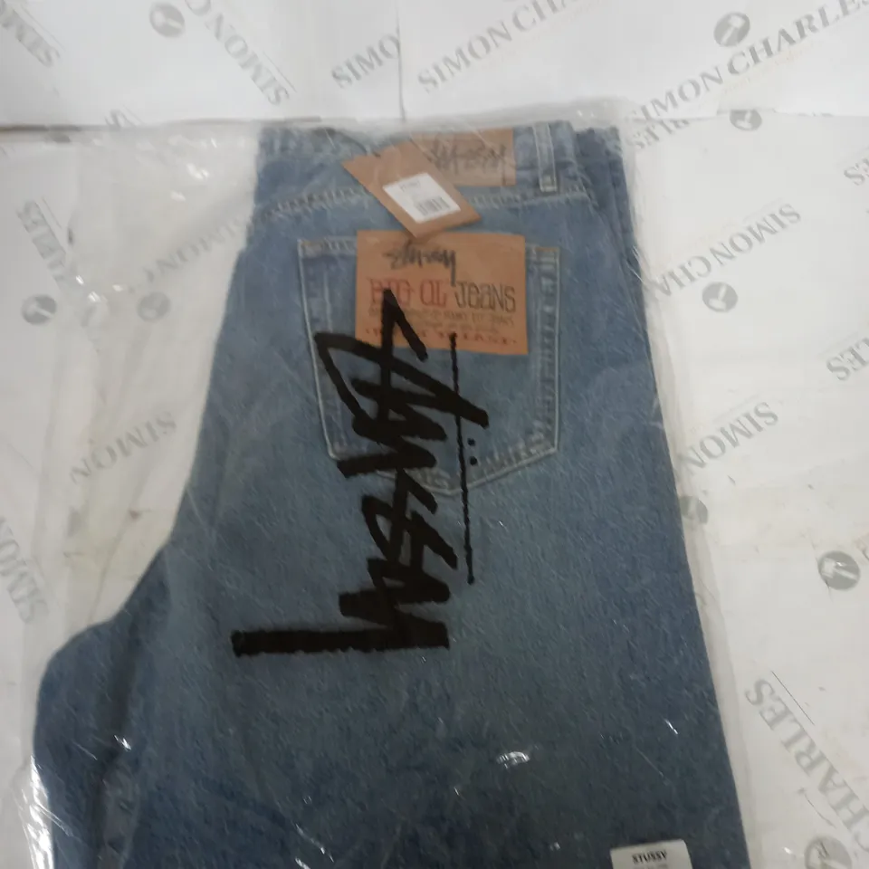 BAGGED STUSSY BIG OL DENIM JEANS 38
