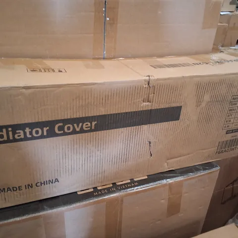 BOXED RADIATOR COVER - WHITE
