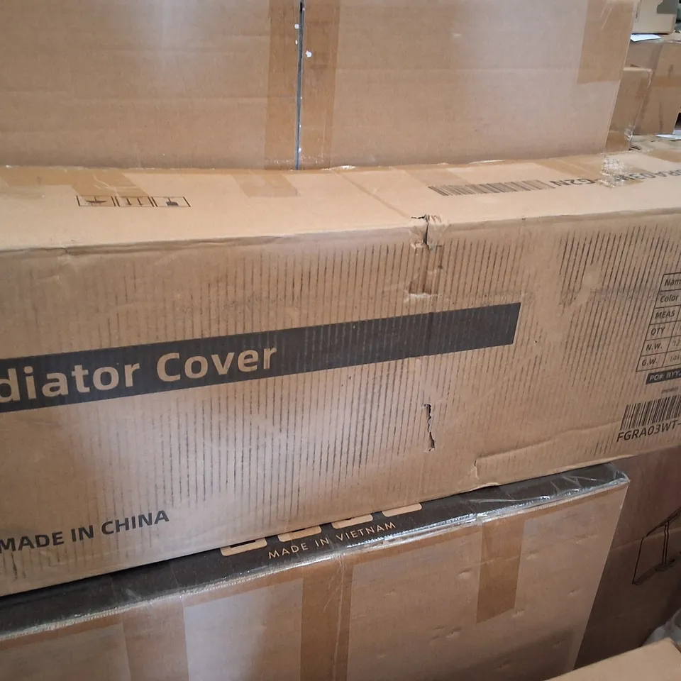 BOXED RADIATOR COVER - WHITE
