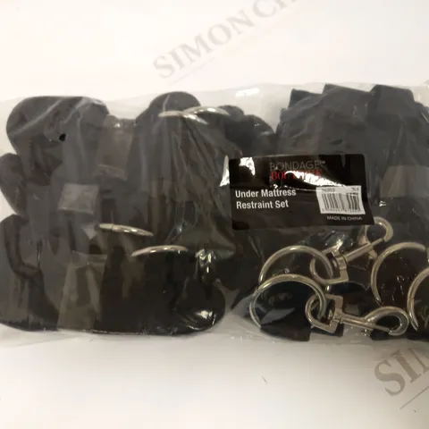 BONDAGE BOUTIQUE UNDER MATTRESS RESTRAINT SET