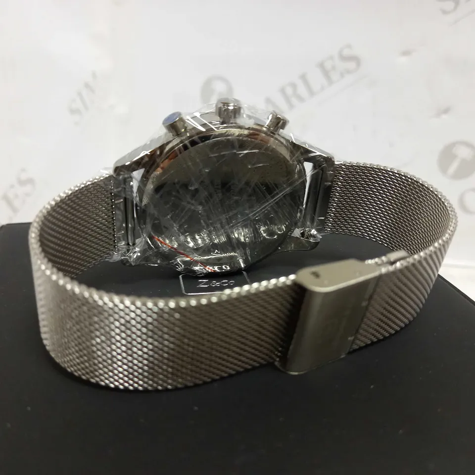 ZIHLMANN & CO CHRONOGRAPH STYLE MESH STRAP WATCH RRP £520