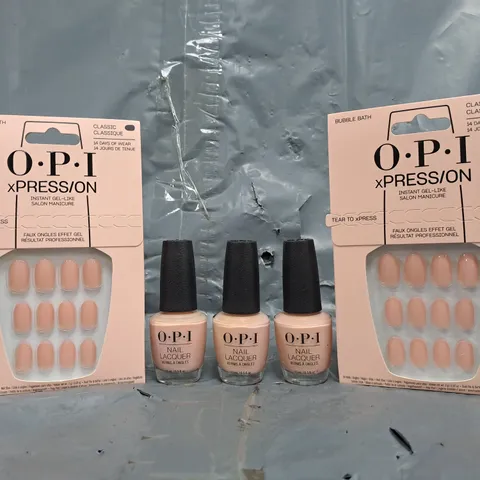 O.P.I NAIL LACQUER AND ARTIFICIAL NAIL SET