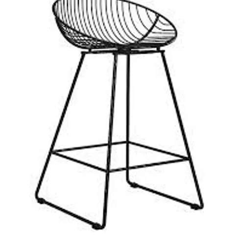 BOXED ELLIS WIRE COUNTER STOOL BLACK (1 BOX)