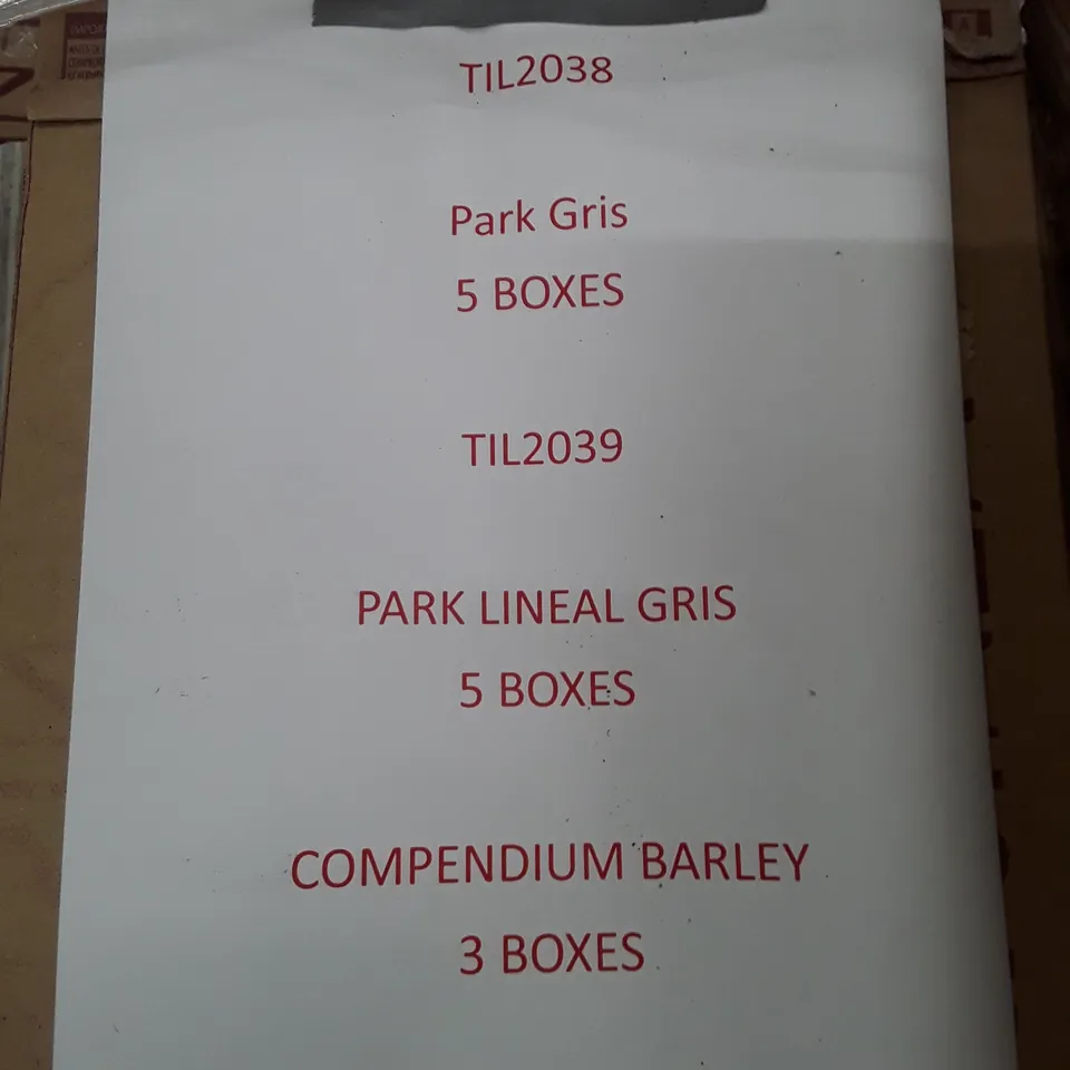 PALLET CONTAINING 13 BOXES OF MIXED TILES