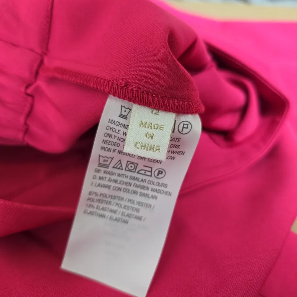 DANNI MINOGUE PINK TROUSERS SIZE 12