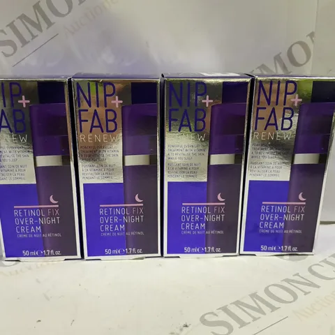 SET OF 4 NIP+FAB RETINOL FIX OVERNIGHT CREAM