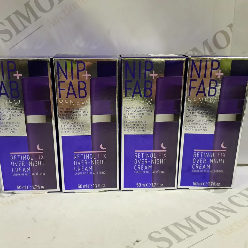 SET OF 4 NIP+FAB RETINOL FIX OVERNIGHT CREAM