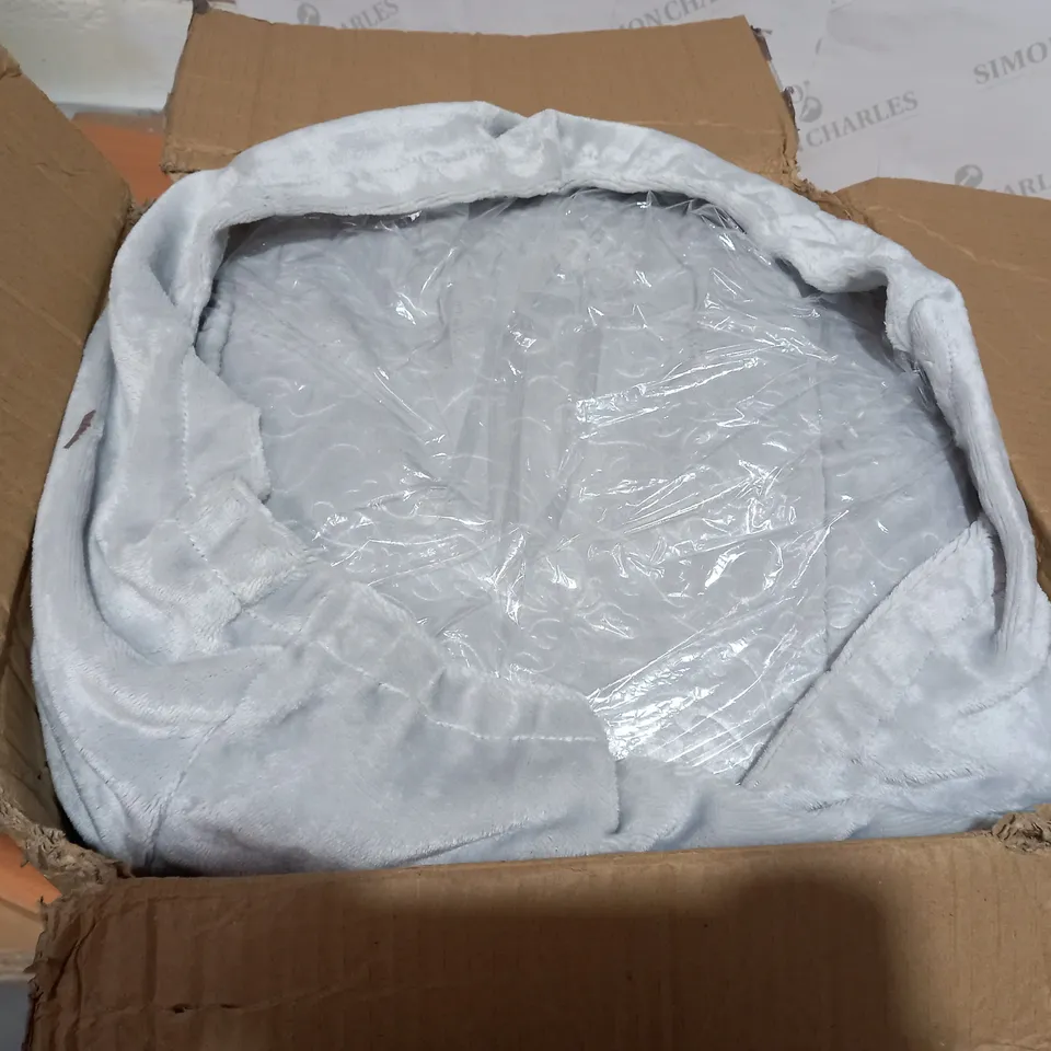 CHARCOAL GREY DOUBLE BED FLUFFY BLANKET