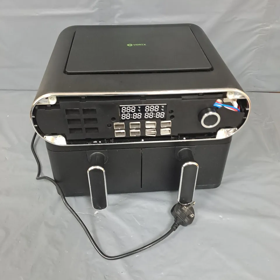 TOWER 10.4L VORTX DUAL BASKET AIR FRYER IN BLACK - COLLECTION ONLY