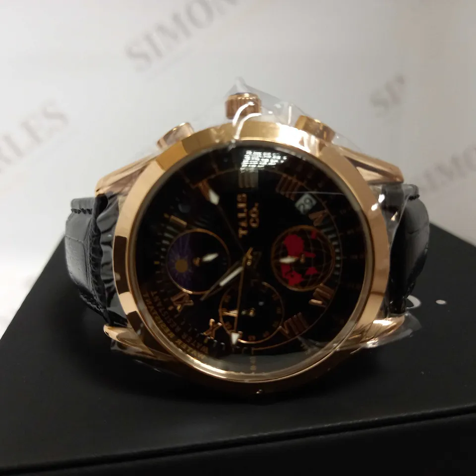 TALIS CO TWO TONE LEATHER STRAP WATCH RRP £550