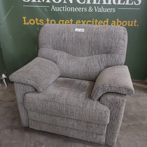 QUALITY BRITISH DESIGNER G PLAN STRATFORD MANUAL RECLINING EASY CHAIR COPPICE ASH FABRIC