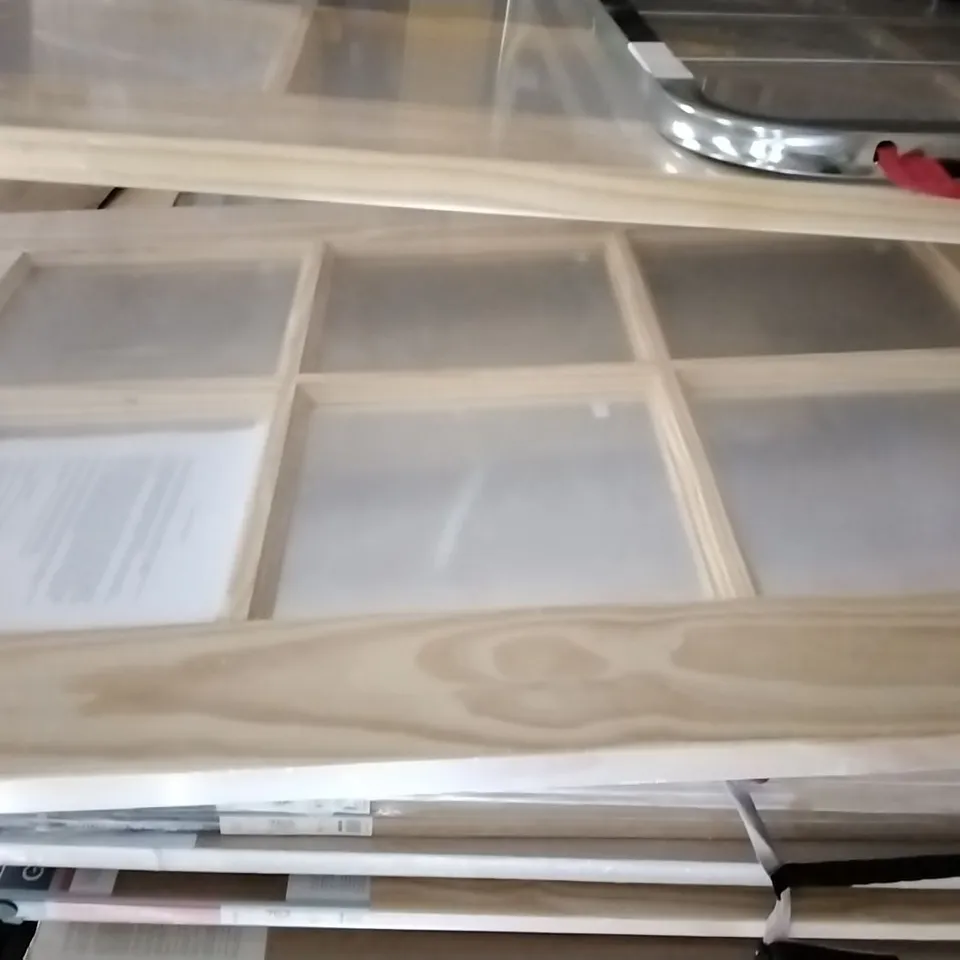 6 PANEL CLEAR PINE GLAZED INTERNAL DOOR 1981 X 762MM