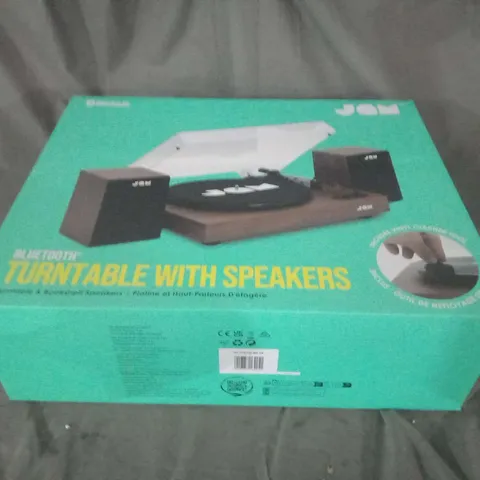 BOXED JAM BLUETOOTH TURNTABLE WITH SPEAKERS HX-TTB100-WA-EB