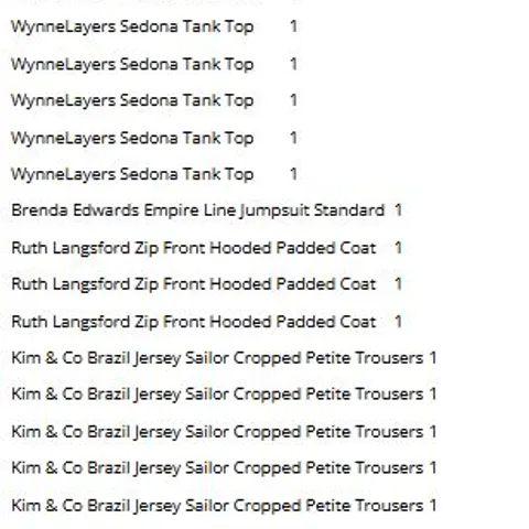 PALLET OF APPROXIMATELY 115 ITEMS OF ASSORTED CLOTHING AND ACCESSORIES TO INCLUDE;