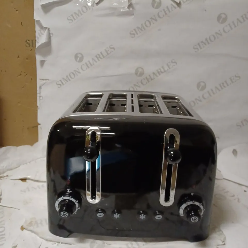 DUALIT 46205 4 SLOT LITE TOASTER IN BLACK FINISH
