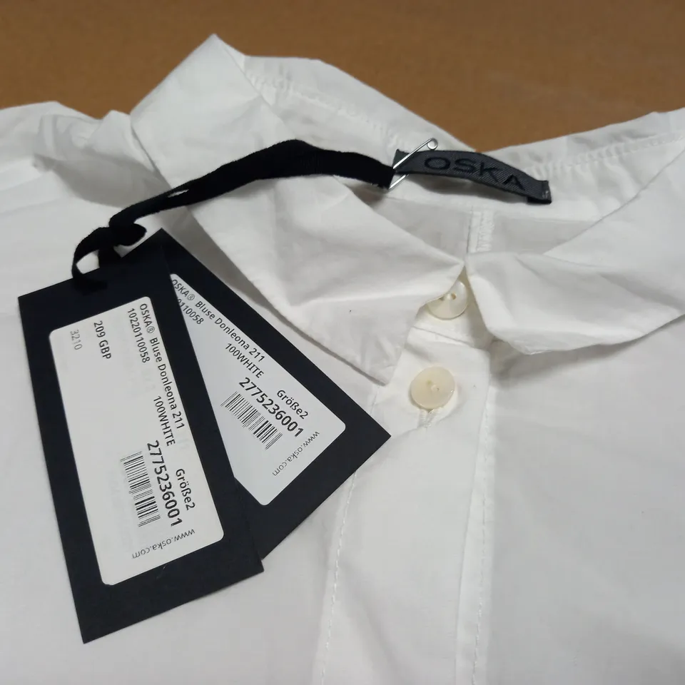 OSKA BLUSE DONLEONA SHIRT IN WHITE - 2