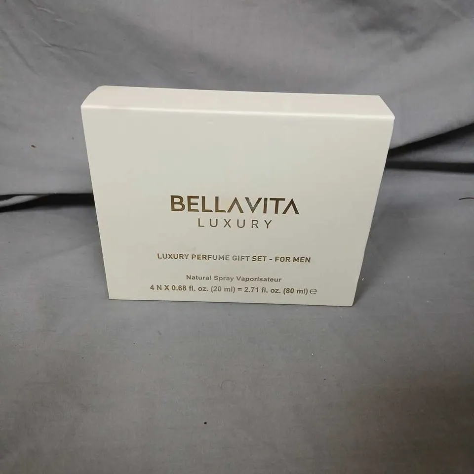BOXED BELLAVITA LUXURY PERFUME GIFT SET FOR MEN 4 X 20ML