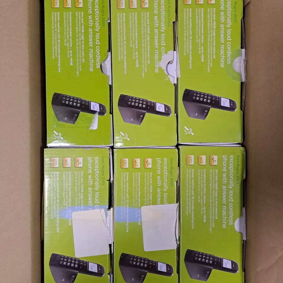 6 X BOXED DORO MAGNA 2005 SERIES CORDLESS TELEPHONE HANDSET  