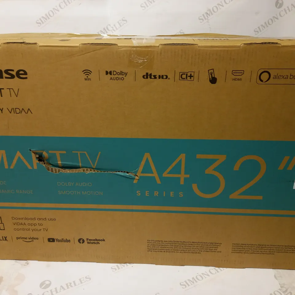 HISENSE A4GTUK 32" HD SMART TV
