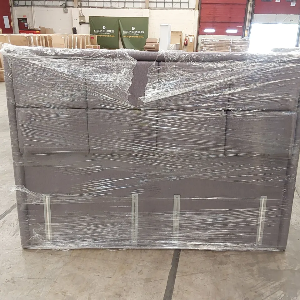 BAGGED DESIGNER 180cm SUPERKING SIZE FABRIC UPHOLSTERED HEADBOARD