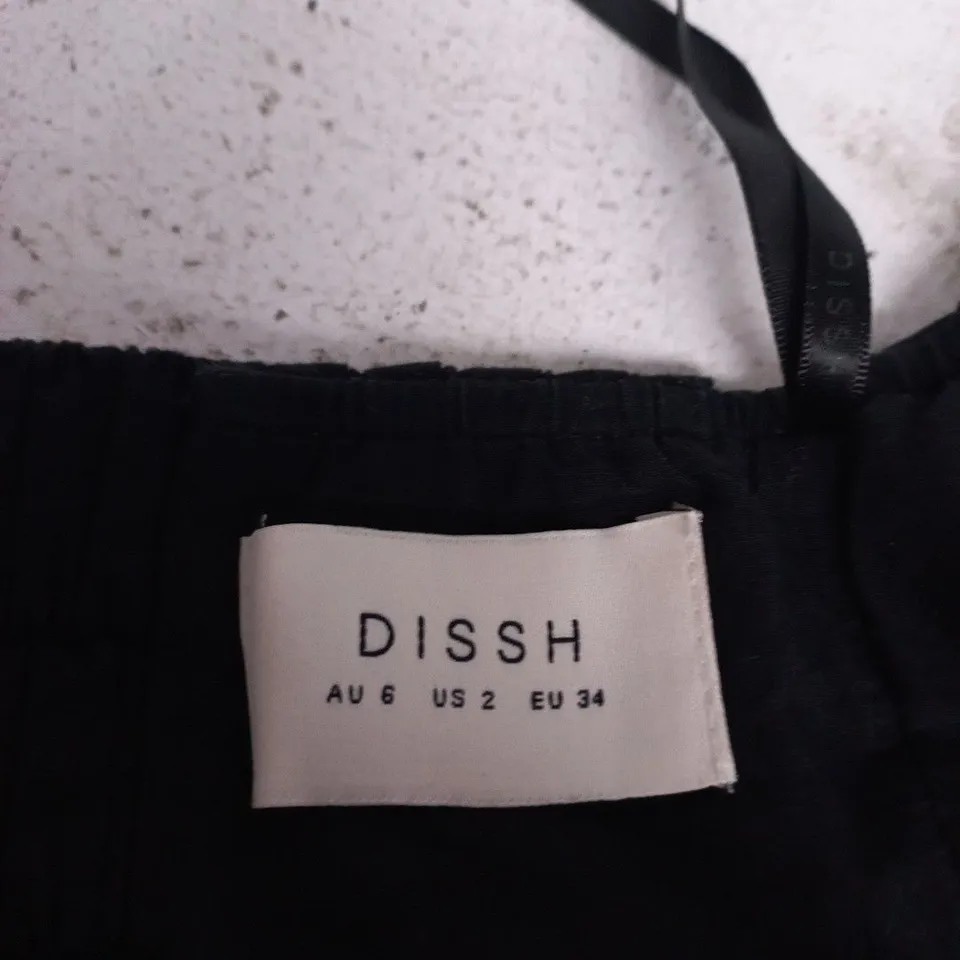 DISSH STRAPLESS BLACK MINI DRESS – (AU6/US2/EU34)