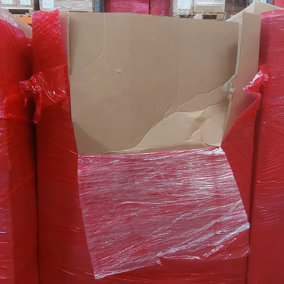 PALLET CONTAINING A LARGE QUANTITY OF ASSORTED ITEMS INCLUDING: BLADELESS FAN, TOASTER, STEAM CLEANER, RETRACTABLE SAFETY GATE ECT