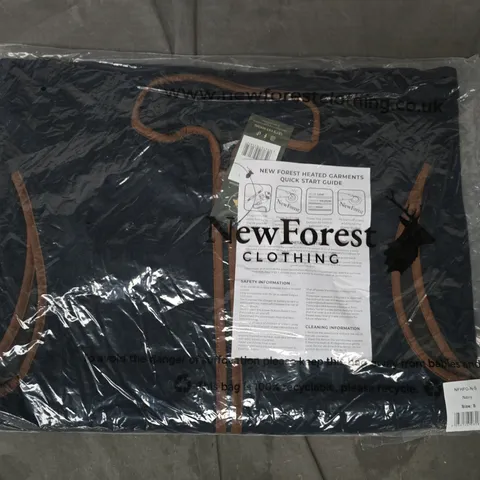 NEW FOREST HEATED FLEECE GILET IN NAVY SIZE SMALL